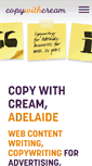 Mobile Screenshot of copywithcream.com.au